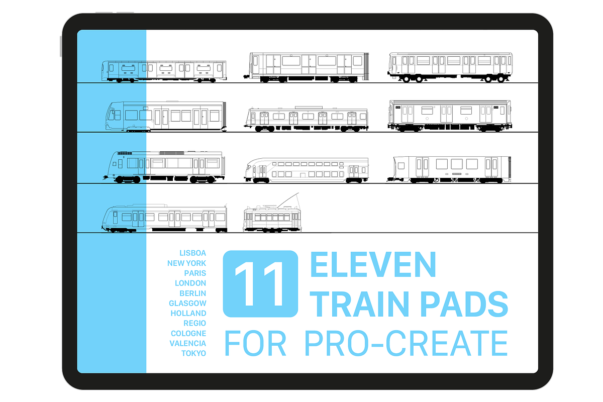TRAINiPAD Procreate Brush Set, a Brushes & More by ZOOTHOUSANDSIX (Photo 1 of 3)