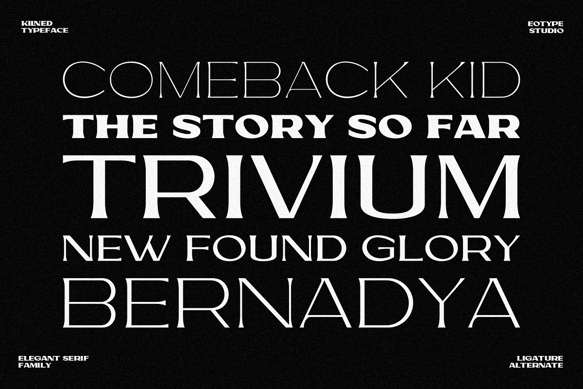 Kilned - Extended serif family, a Font by Eotype Studio (Photo 6 of 11)