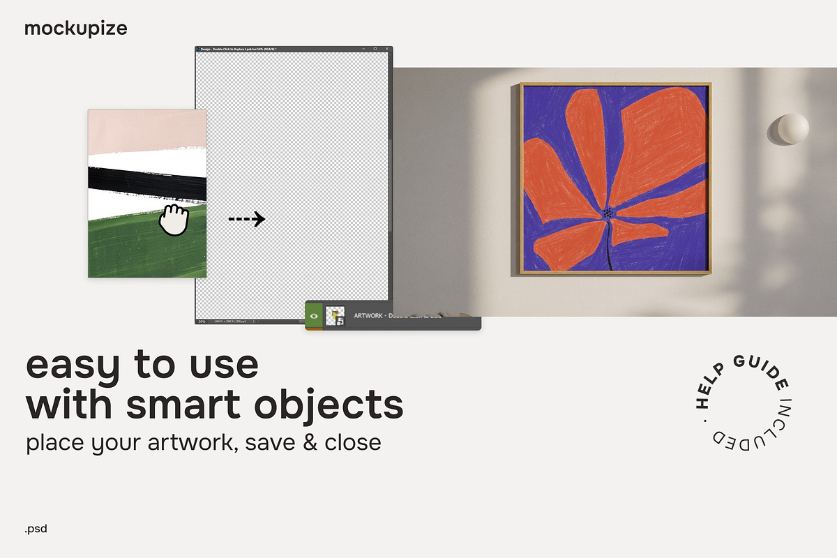 Square 1x1 Living Room Frame Mockup, a Household Mockup by mockupize (Photo 3 of 7)