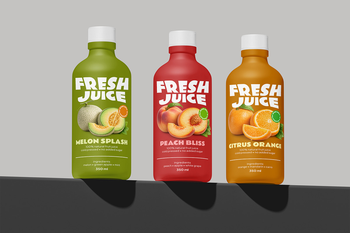 Plastic Bottle Mockup, a Packaging Mockup by Permadi Creative (Photo 2 of 5)