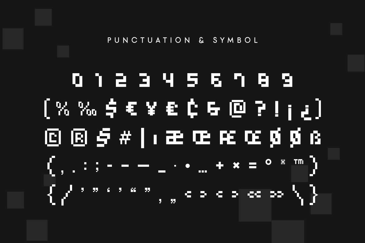 Micro - Pixelate Modern Font, a Sans Serif Font by Hamz Studio (Photo 12 of 16)