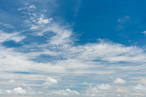 Blue sky background with clouds. Nature and Background concept.