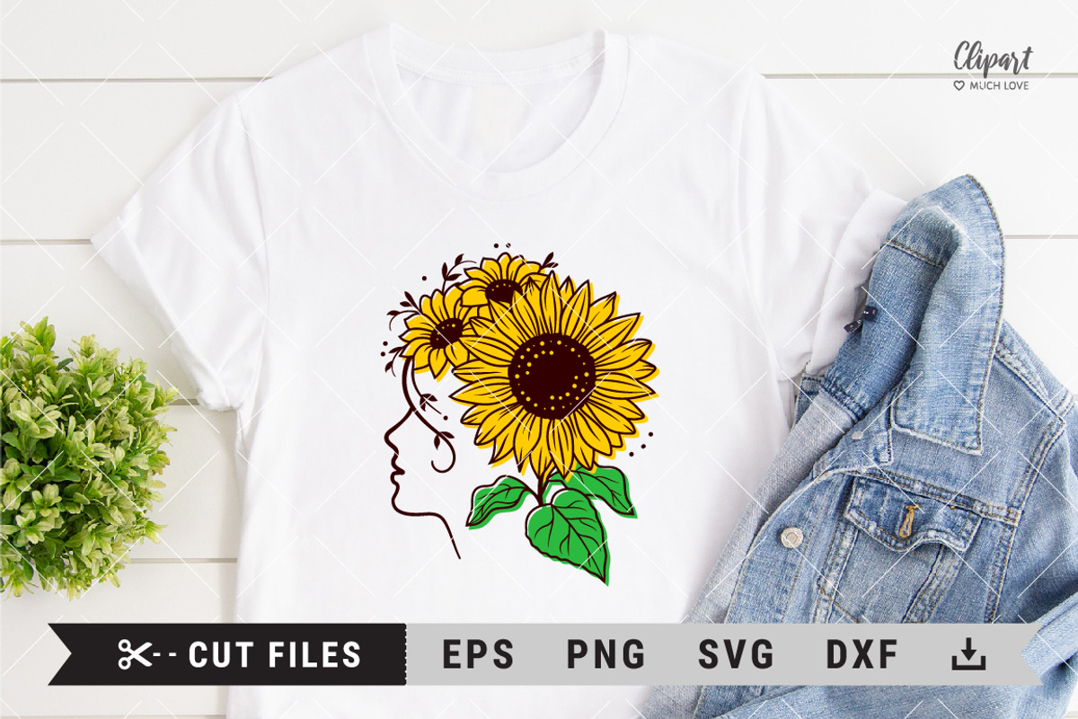 Sunflower SVG, DXF, PNG, Cut file, an Illustration by ClipartMuchLove (Photo 6 of 11)