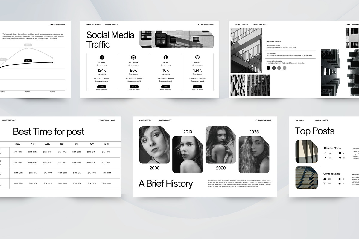 Minimalist Marketing Pitch Deck, a Presentation Template by Pani Temp. (Photo 8 of 14)