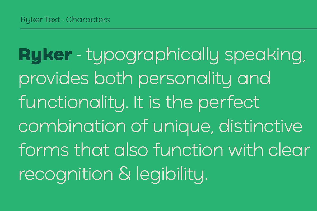 Ryker, a Sans Serif Font by HeadFirst (Photo 2 of 15)