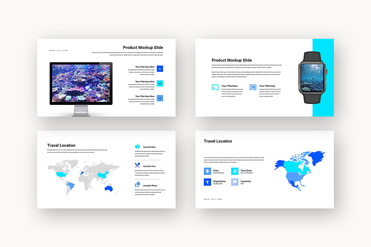 Gyu : Dive Travel Powerpoint preview 8