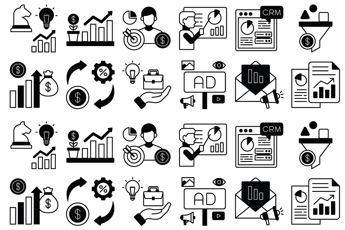 Business Management Vector Icons, an Outline Icon by Vector Portal (Photo 4 of 6)