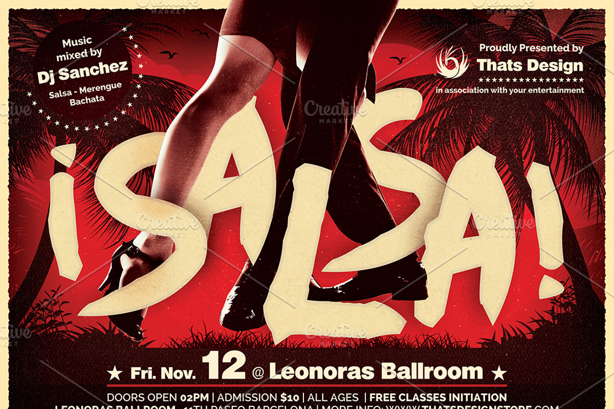 Salsa Dance Flyer Bundle, a Flyer Template by ThatsDesignArt (Photo 7 of 7)