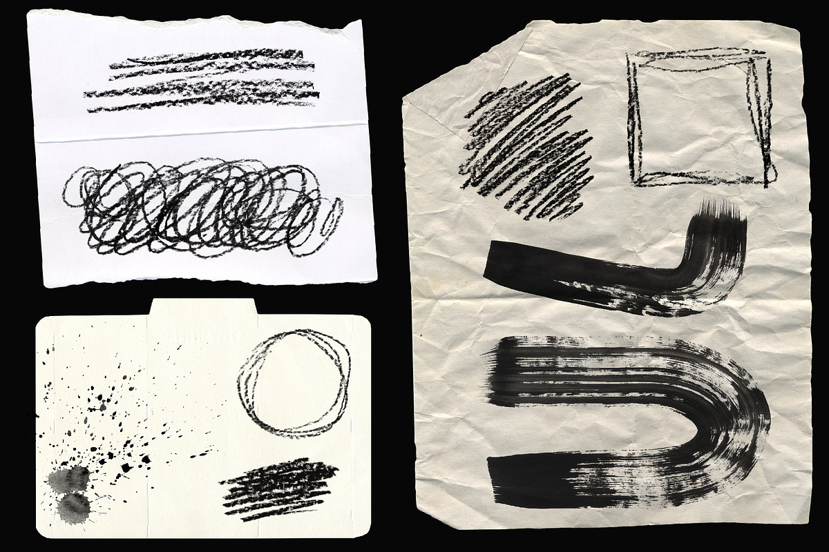 Paper Collage and Scribbles Elements, a Graphic by LarysaZabrotskaya (Photo 20 of 24)