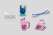 Sticker Mockups - Shape Generator, an Advertising Mockup by Mr.Mockup™ (Thumbnail 4 of 10)