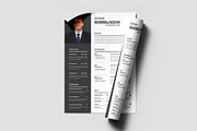 Modern Professional Resume CV Design, a Resume Template by PixelStudio (Thumbnail 2 of 4)