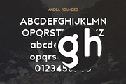 Andea - Geometric Sans Serif Font, a Sans Serif Font by Medialoot (Thumbnail 4 of 5)