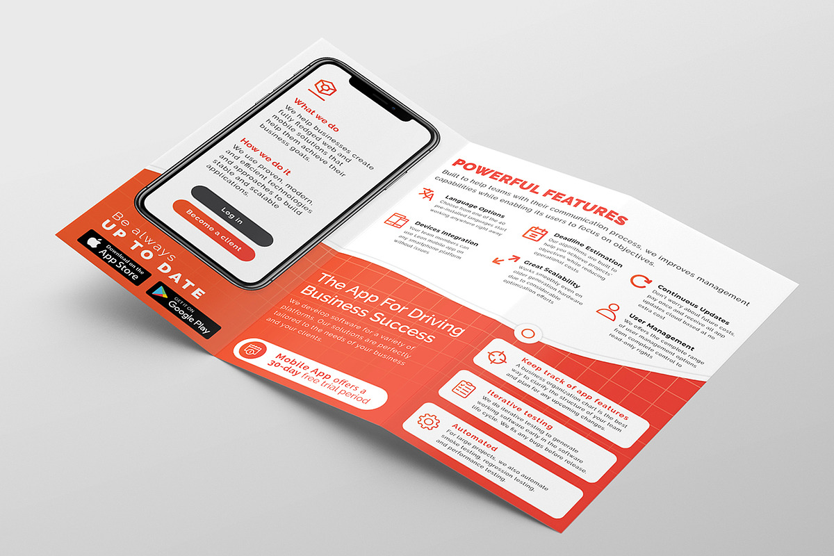 Mobile App Templates Pack v2, a Brochure Template by BrandPacks (Photo 12 of 14)