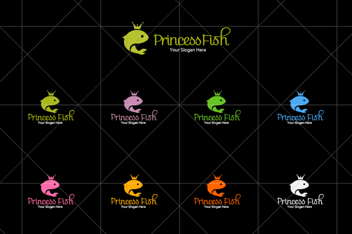 Princess Fish logo, a Branding & Logo Template by LogoBuy