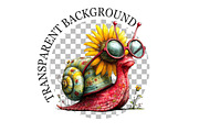 Funny Summer Snail Clipart, a Seasonal Illustration by Rose Art (Thumbnail 5 of 6)