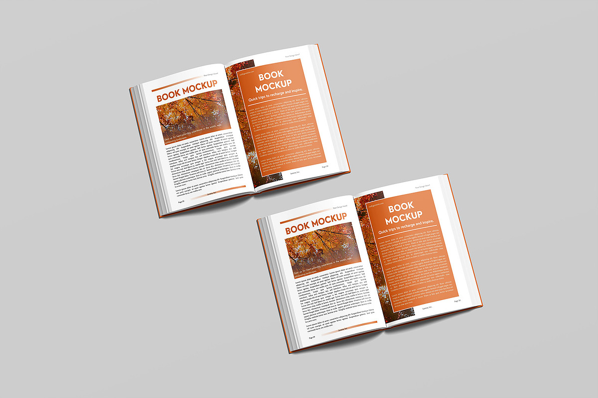 Open Book Mockup, a Books & Magazine Mockup by graphicsecond (Photo 3 of 7)
