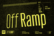 Off Ramp - An Industrial Sans-Serif, a Sans Serif Font by Wingsart Studio (Thumbnail 1 of 15)