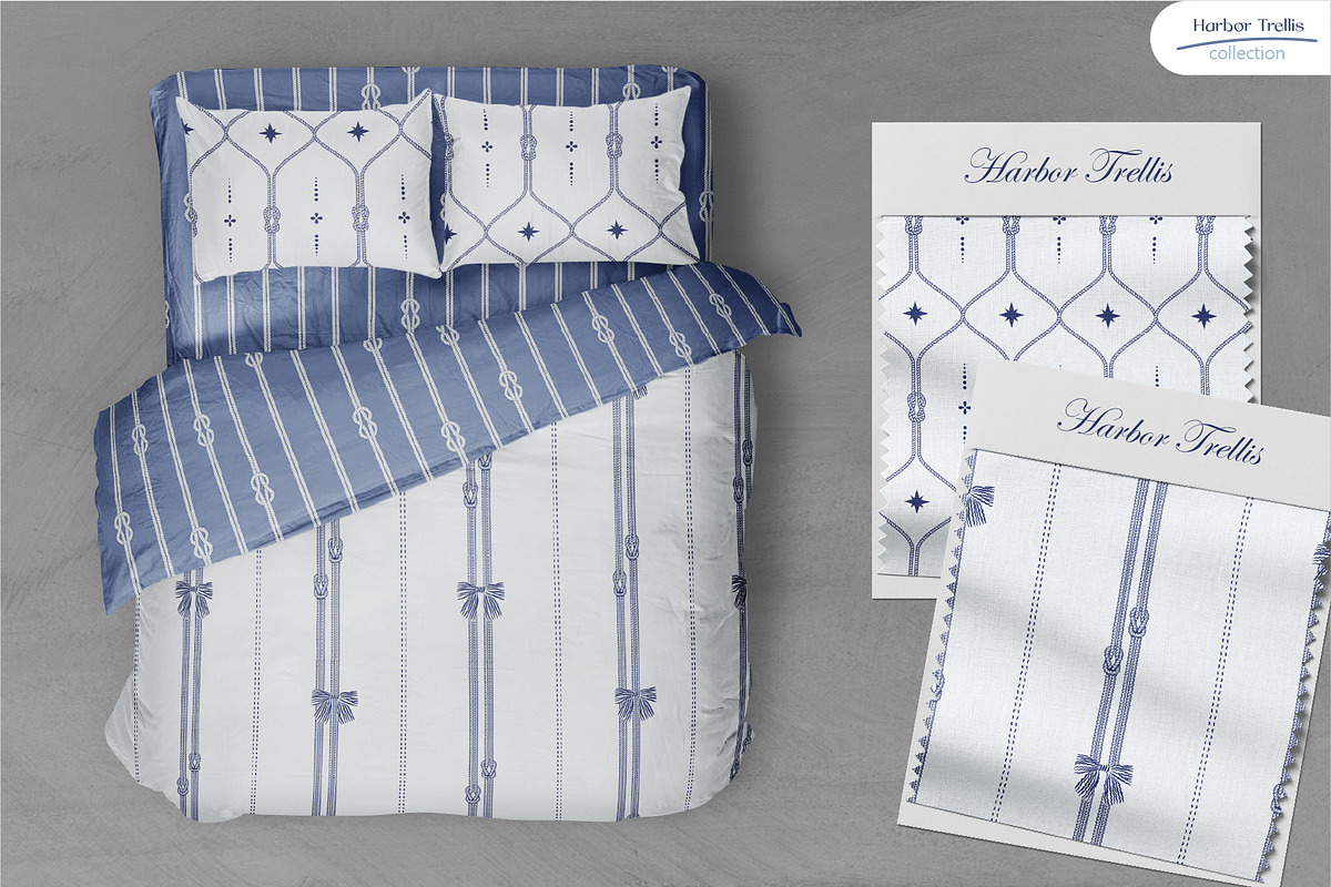 Harbor Trellis - Nautical Patterns, a Pattern Graphic by InaCorart (Photo 6 of 11)
