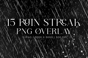 Rain Streak Overlay, an Object Graphic by Pitchlook.Studio