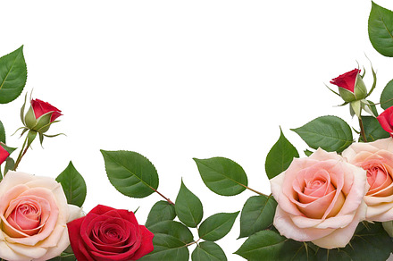 rose flowers transparent background