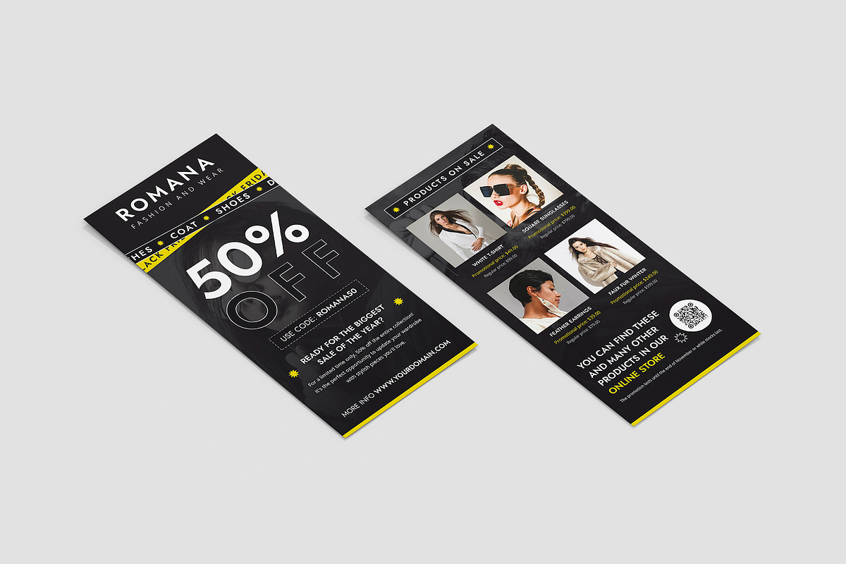 Fashion Black Friday Flyer DL Canva, a Flyer Template by artbart (Photo 2 of 7)