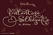 Valentine Silhouette, a Script Font by Aldedesign (Thumbnail 1 of 11)