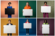 People Holding Blank Ad Boards, a Person Photo by Palleon (Thumbnail 4 of 6)