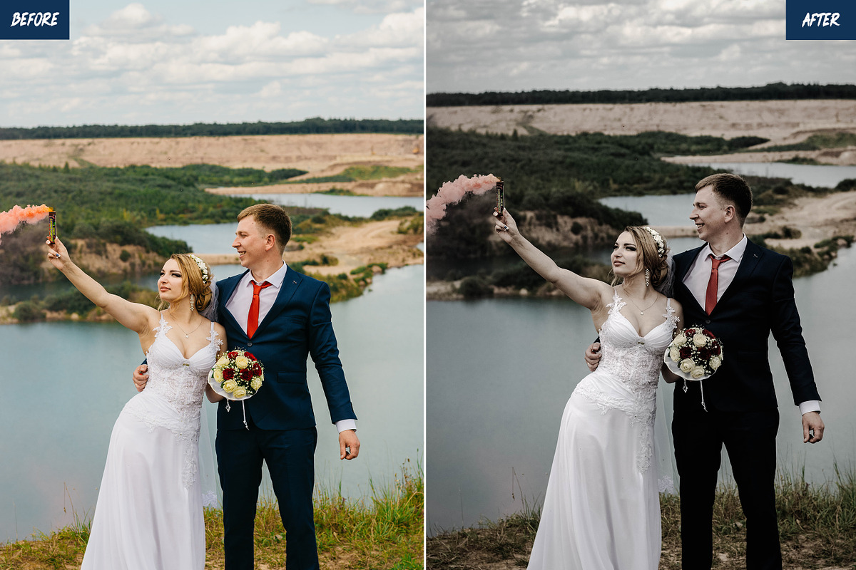 Dark & Moody Wedding Presets, a Preset Add-On by thepslr (Photo 4 of 9)