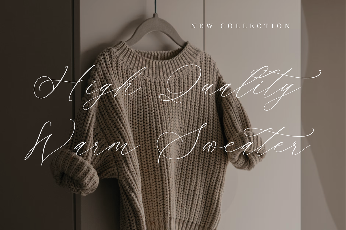 Ramsttale Chelliria Chic Calligraphy, a Script Font by Storytype Studio (Photo 9 of 12)