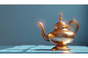 Decorative Golden Magic Lamp For