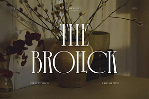 The Brolick Elegant Serif Typeface