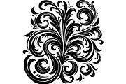 Baroque Black Floral Ornament Set, an Object Graphic by Designer_Momina (Thumbnail 11 of 13)