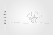 tree with a swing on a branch, an Object Graphic by lawoel (Thumbnail 1 of 3)