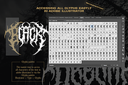 Dreamfire Death Metal Font, a Blackletter Font by Ronny Studio (Thumbnail 9 of 11)