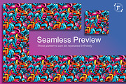 Graffiti Pattern, a Pattern Graphic by Forhadx5 (Thumbnail 2 of 17)