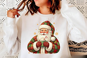 Vintage Santa Claus Wall Art PNG, an Illustration by Libby Wishes (Thumbnail 1 of 6)