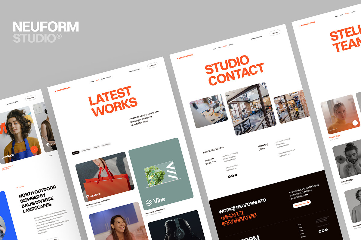 Figma UI template for Digital Agency, an UI Kit Template by neuwebz (Photo 2 of 7)