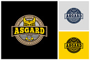 Viking Emblem With crossed ax, a Branding & Logo Template by Atlantis X Nurman Arbai (Thumbnail 1 of 2)