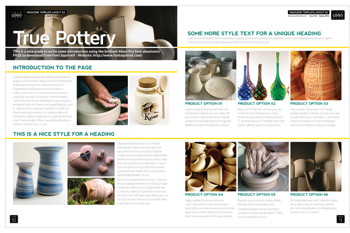 Magazine Template InDesign 02, a Magazine Template by Love Graphic Design (Photo 14 of 36)