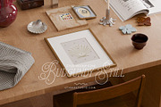 BURGUNDY | frame mockup with mat, a Household Mockup by Stykke Studio (Thumbnail 1 of 10)