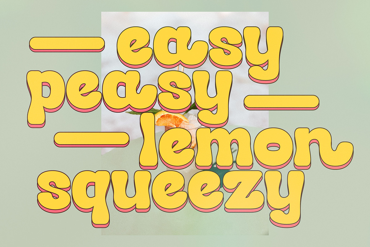 Hendrix Bubble Groovy Retro Display, a Serif Font by Storytype Studio (Photo 6 of 15)