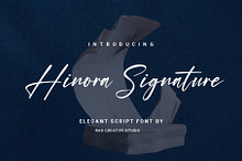 Hinora Signature Elegant Script Font