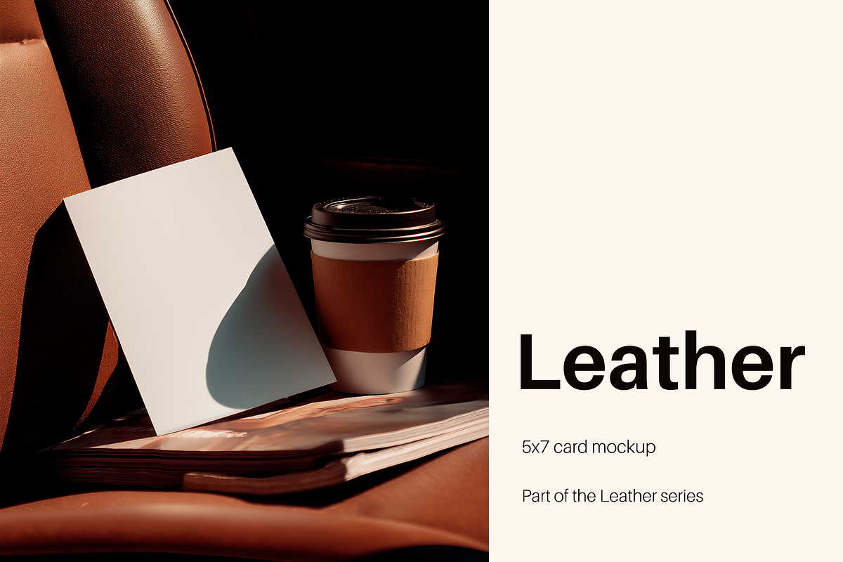 Modern Invitation Card Mockup 5x7, an Advertising Mockup by Serenefeeling (Photo 1 of 6)