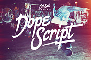 Dope Script, a Script Font by Sam Parrett (Thumbnail 1 of 5)
