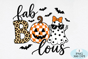Ghost & Pumpkin Halloween PNG, a Seasonal Illustration by Daily.Designs
