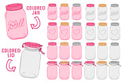 Hot Pink Jar Vectors & Clipart, an Illustration by Amanda Ilkov (Thumbnail 2 of 4)