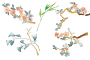 Flower elements in Vintage style, an Object Graphic by marukopum (Thumbnail 7 of 7)