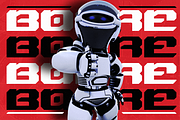 Bogre - Modern Techno Font, a Script Font by MaikoHatta (Thumbnail 2 of 7)