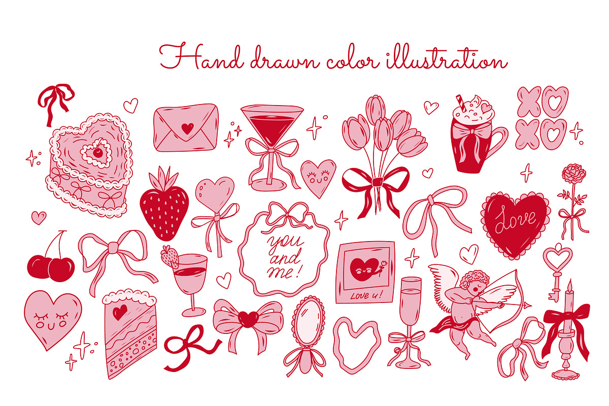 Valentine’s Day Clipart Collection, a Decorative Illustration by Idressart (Photo 2 of 7)