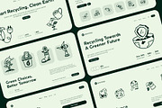 Recycle Doodle Art Set, an Outline Icon by Vectors Market (Thumbnail 3 of 8)